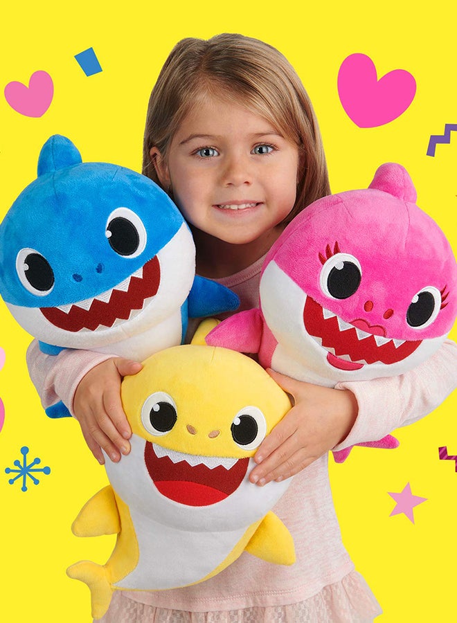 Soft Plush Singing Lighting Authentic Detailing Lightweight Baby Shark Toy 6.9x8.3x11inch - v1616647969/N26225495A_10