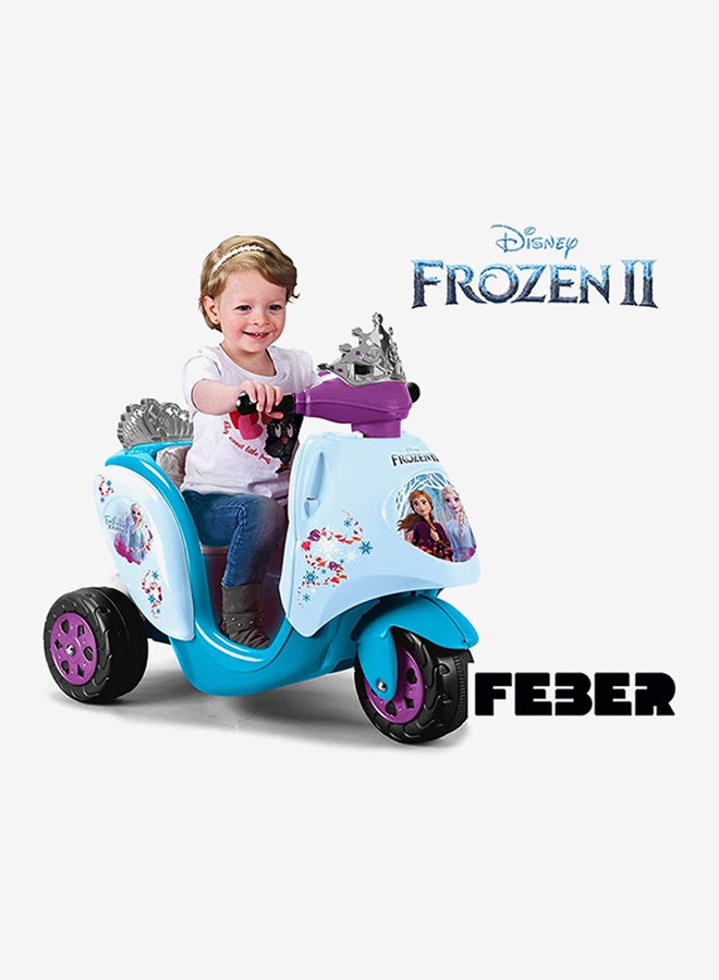 فيبر سكوتر دراجة ثلاثية بتصميم مستوحى من فيلم Frozen II" مع مقعد ومسند ظهر مريحين للأطفال" - Image 2
