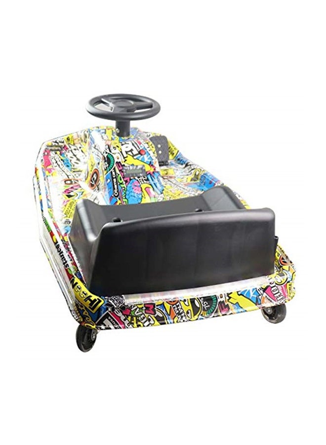 Cool Baby Crazy Cart Drift Lightweight Electric Scooter With LED Lighting And Variable Speeds Multicolour ‎‎21x53x21cm - Image 5