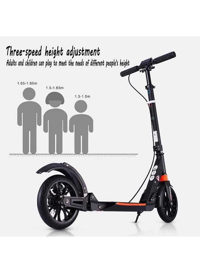 Cool Baby - 2-Wheel Double Shock Folding Scooter ‎‎‎And  Adjustable Handlebar(Black) ‎‎‎95x14x108cm - Image 1