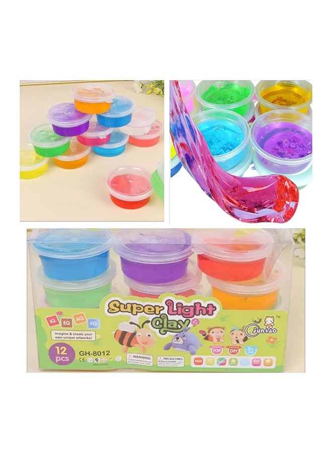 5دي طقم السلايم الصلصالي من 12 قطعة، طراز 12CLAYGEL12 cm  - Image 5