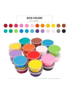 Super Light 24-Piece Colours Fluffy Slime Soft Clay Diy Modelling Set For Children 20x13.2x11cm  - Image 5