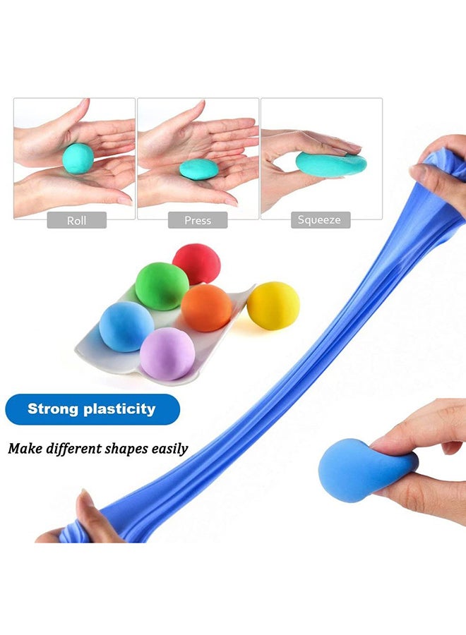 Super Light - 24-Piece Colours Fluffy Slime Soft Clay Diy Modelling Set For Children 20x13.2x11cm - Image 1