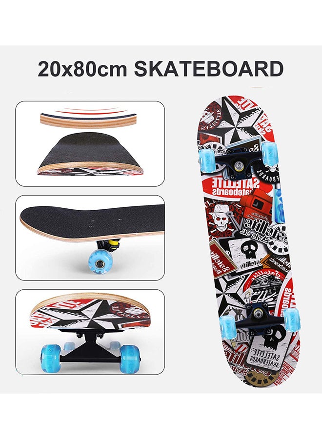 Cool Baby - Four-Wheel Printed Sports Skateboard Amusing Play Equipment For Children ‎‎79x20x30cm - Image 1