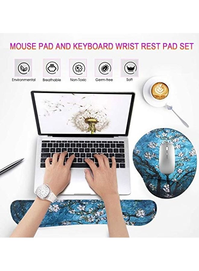Generic 2-Piece Keyboard Wrist Supper And Mouse Pad Set Multicolour  - Image 3