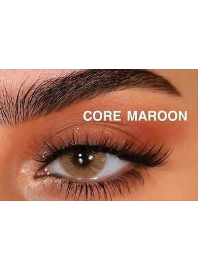 Naturel - Women's naturel core marron Lenses are a shiny lenses for the eye they are  soft and light on the eyes and they are licensed by most countries of the world and have the ability to enter oxygen. Let your eyes breathe with natural - Image 1