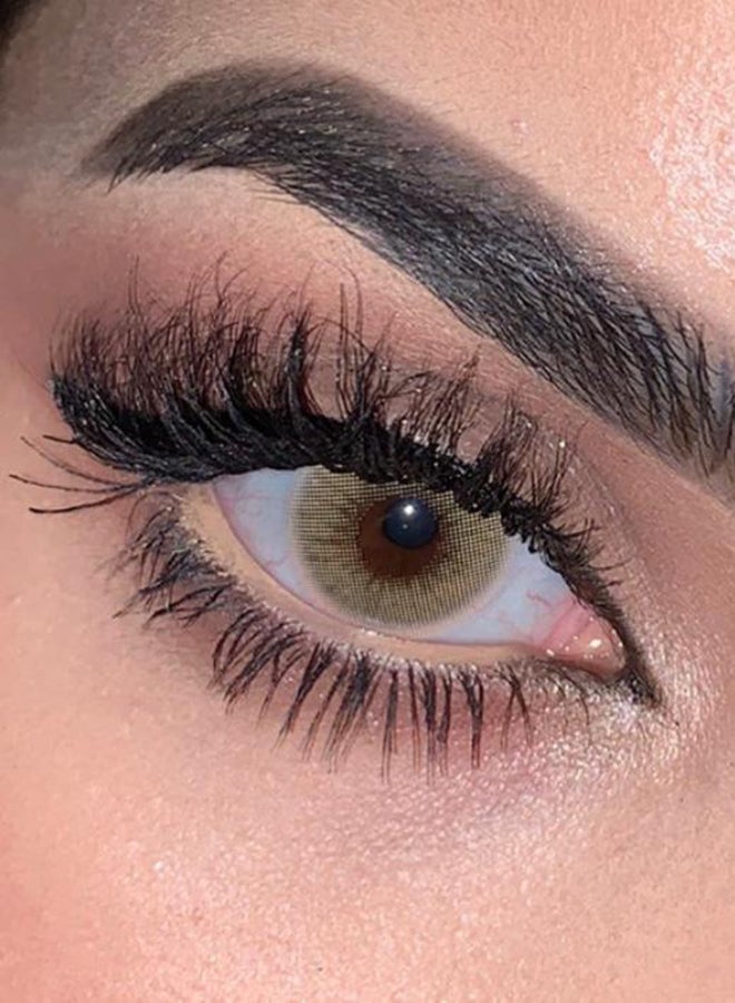 Naturel - Women's naturel core marron Lenses are a shiny lenses for the eye they are  soft and light on the eyes and they are licensed by most countries of the world and have the ability to enter oxygen. Let your eyes breathe with natural - Image 1