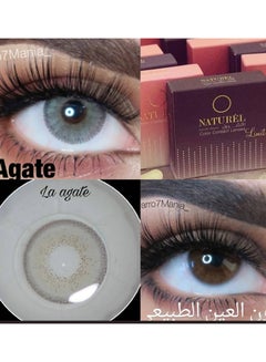 Women's naturel la agate Lenses are a shiny lenses for the eye they are  soft and light on the eyes and they are licensed by most countries of the world and have the ability to enter oxygen. Let your eyes breathe with natural