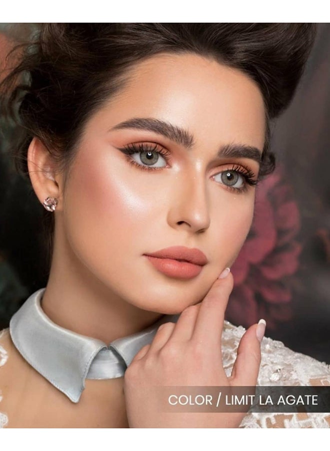 Naturel - Women's naturel la agate Lenses are a shiny lenses for the eye they are  soft and light on the eyes and they are licensed by most countries of the world and have the ability to enter oxygen. Let your eyes breathe with natural - Image 1