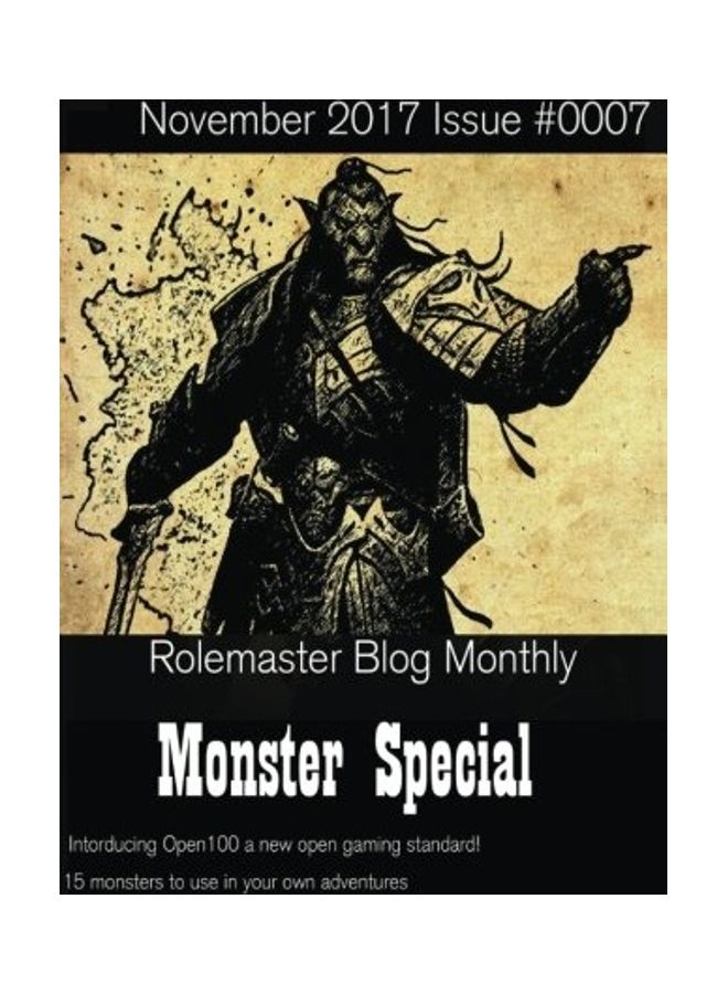 Rolemaster Blog Monthly: Monster Special paperback english 