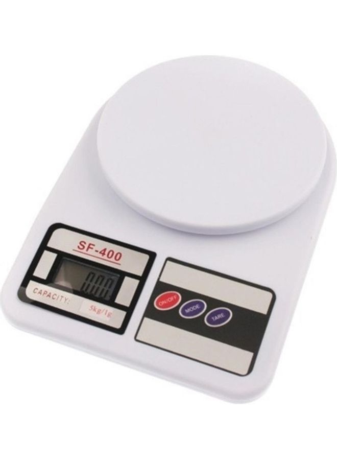 ARTLOOK Digital Kitchen Scale White/Black 24.5x3.5x17cm - Image 1