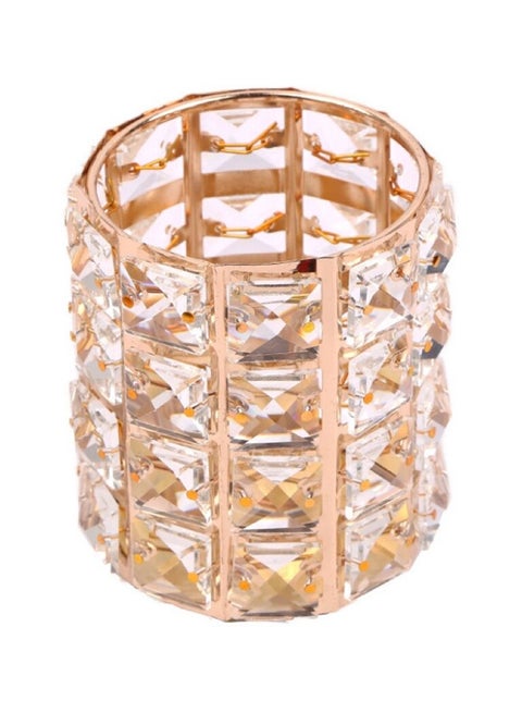 منظم فرش المكياج ذهبي