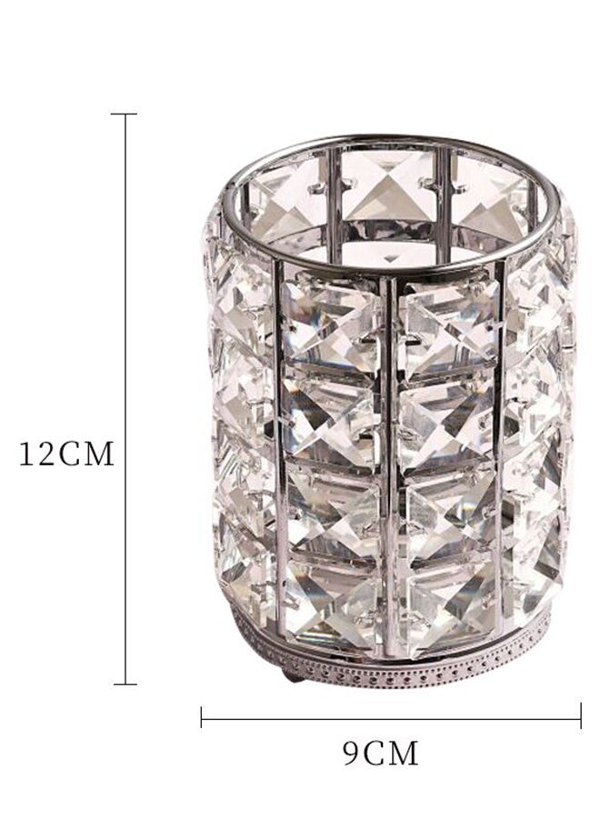 إيست ليدي حامل فرش مستحضرات تجميل فضي - Image 3