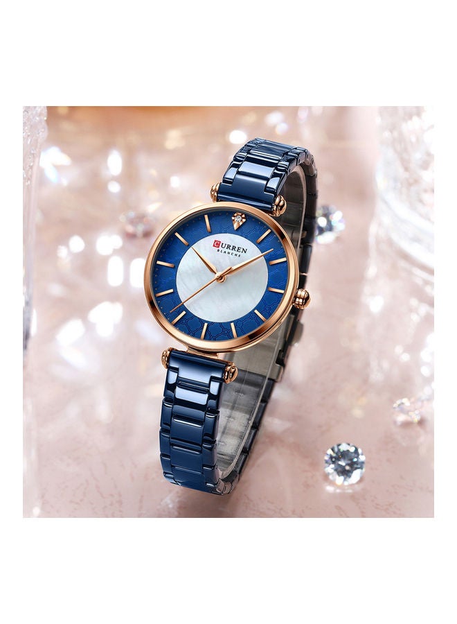 Women's Quartz Watch With Stainless Steel Strap - 31 mm - Blue - v1616673458/N45772924A_2