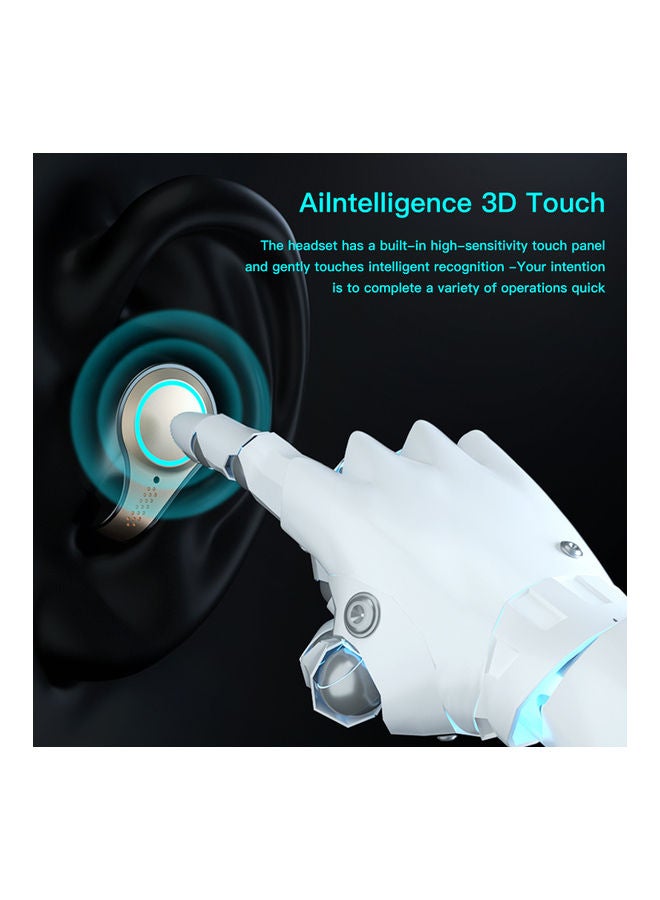 M18 BT 5.1 Waterproof Earbuds with Digital Display Case Black - Image 4