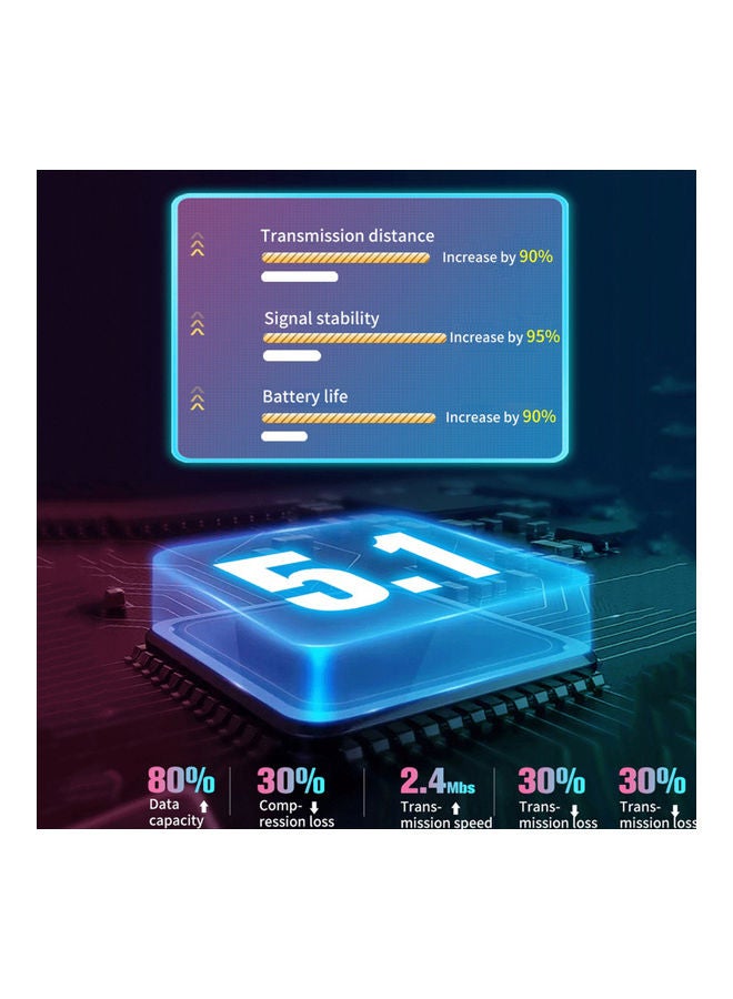 M18 BT 5.1 Waterproof Earbuds with Digital Display Case Black - Image 4