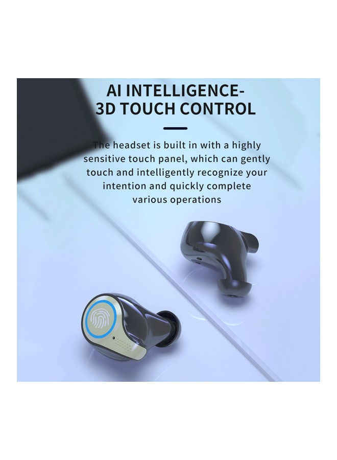 M18 BT 5.1 Waterproof Earbuds with Digital Display Case Black - Image 2