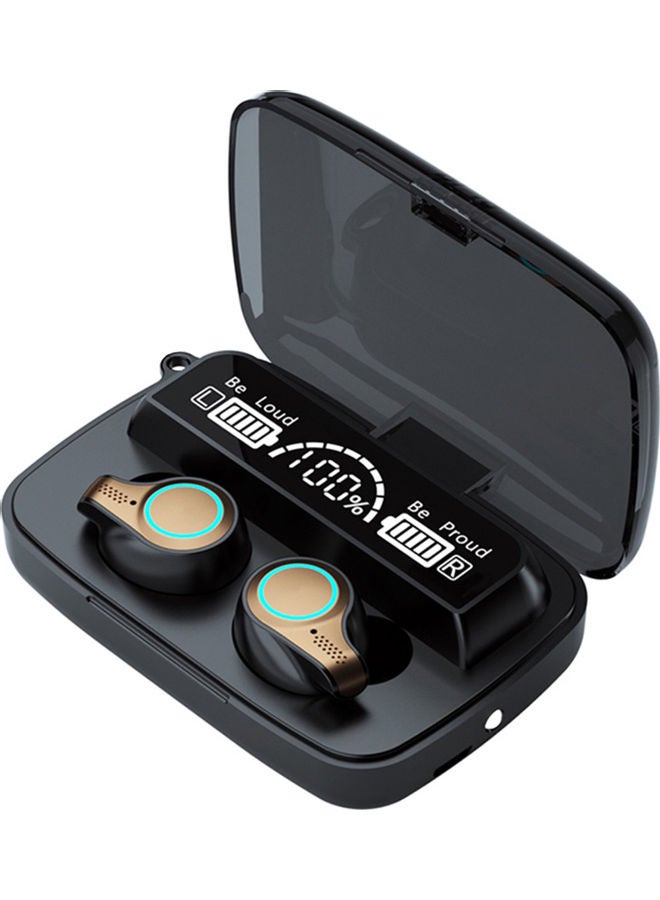 M18 BT 5.1 Waterproof Earbuds with Digital Display Case Black - Image 1