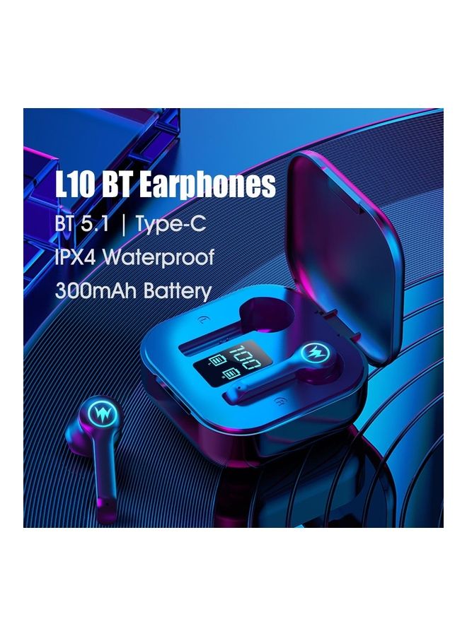 L10 BT 5.1 Waterproof Earbuds with Case Green - Image 3