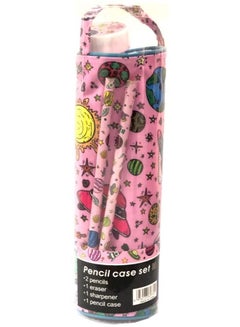 Coast Printed Pencil Case Pouch Set Multicolour