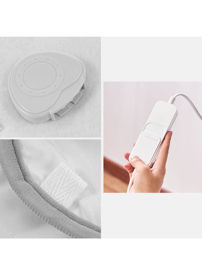 Generic - Electric Heated Blanket Cotton White 80x150cm - Image 1