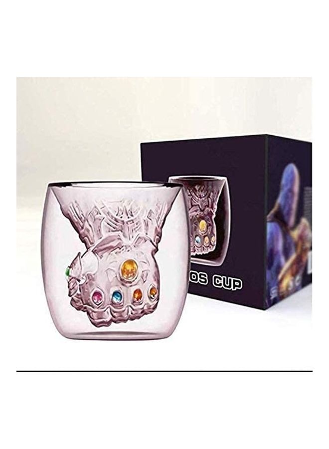 كوب زجاجي بتصميم قفاز ثانوس في Thanos Infinity وردي 250مم - Image 4
