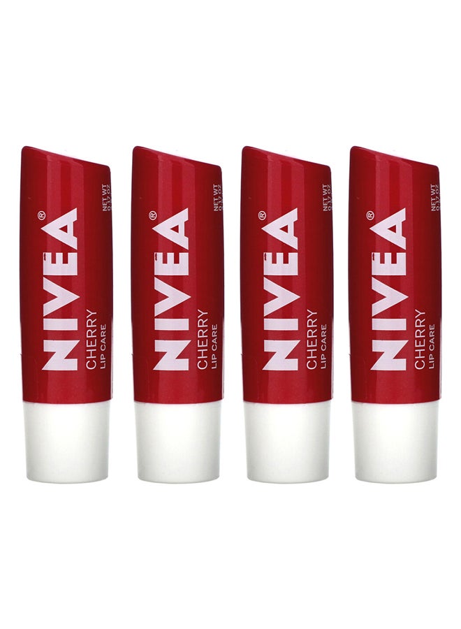 نيفيا مجموعة مرطب شفاه بنكهة الكرز مكونة من 4 قطع - Image 1