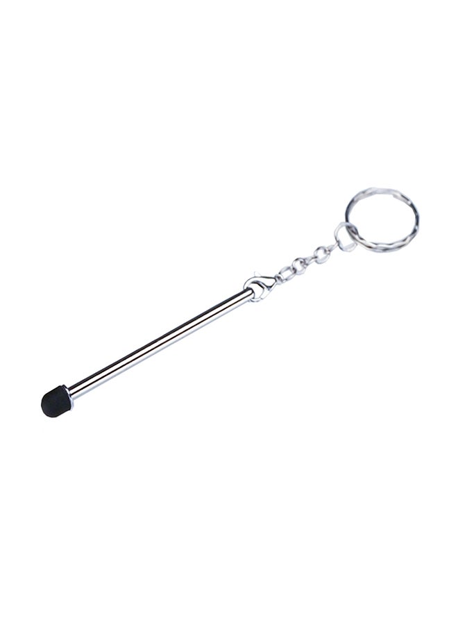 Mini Stylus Keychain Pen Silver  - Image 1