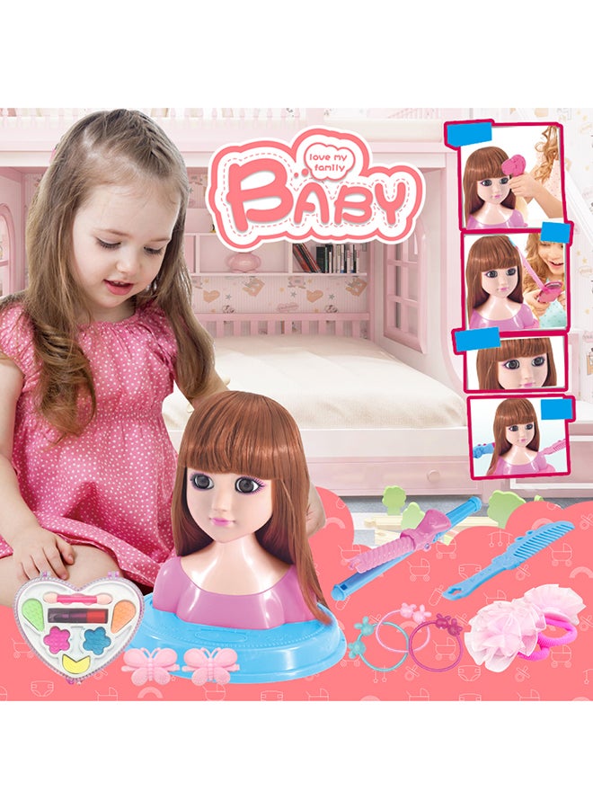 كيدل مجموعة تجميل مع رأس دمية 30 X 24.5 X 14.5سم - Image 5