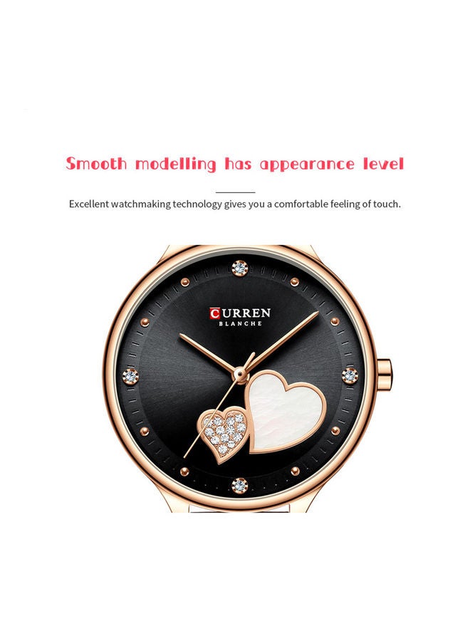 كارين ساعة يد بعقارب مرصعة بأحجار طراز J-4781B للنساء - Image 4