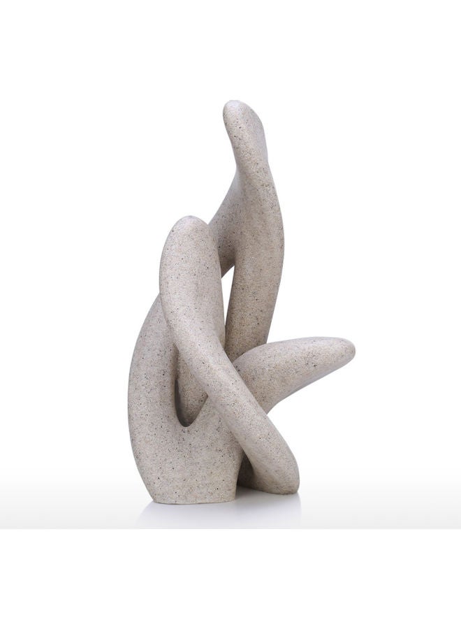 TOOARTS - Vines Abstract Resin Statue Beige - Image 1