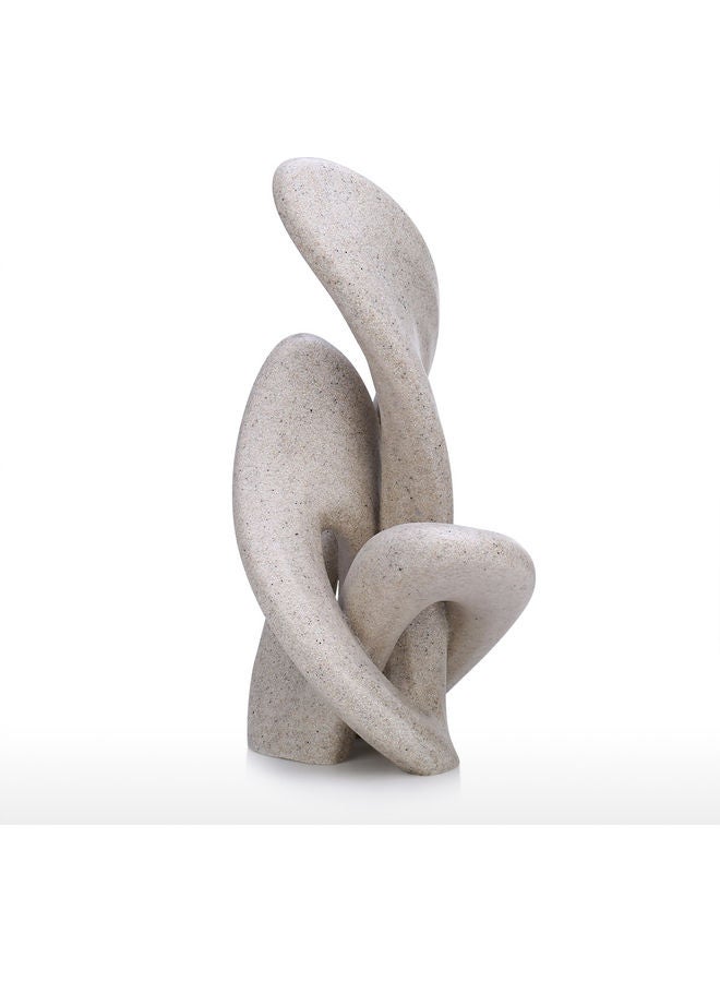 TOOARTS - Vines Abstract Resin Statue Beige - Image 1