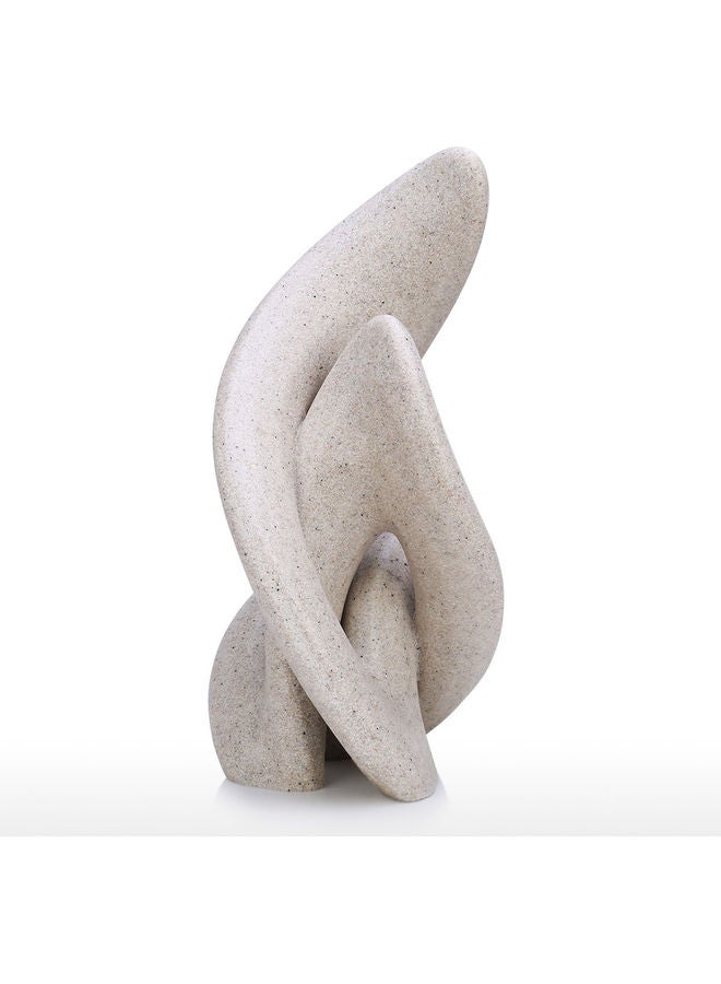 TOOARTS - Vines Abstract Resin Statue Beige - Image 1