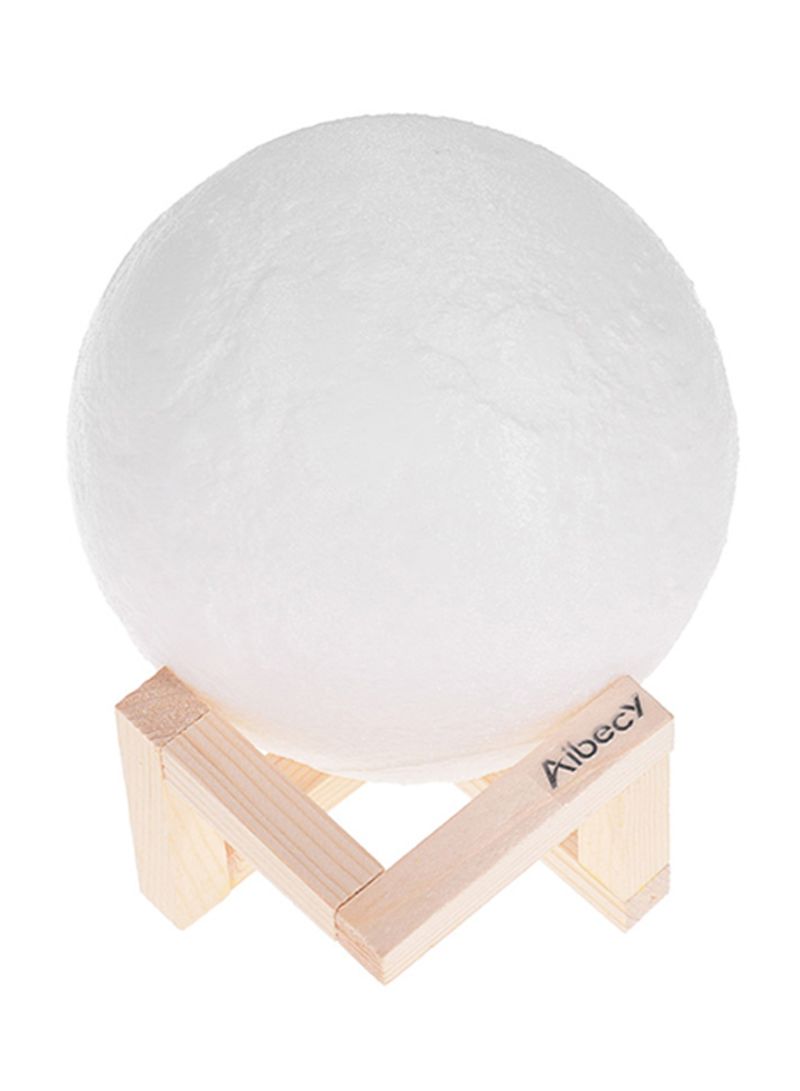 Aibecy 3D Printed LED Moon Lamp With Stand Multicolour 8cm - Image 2