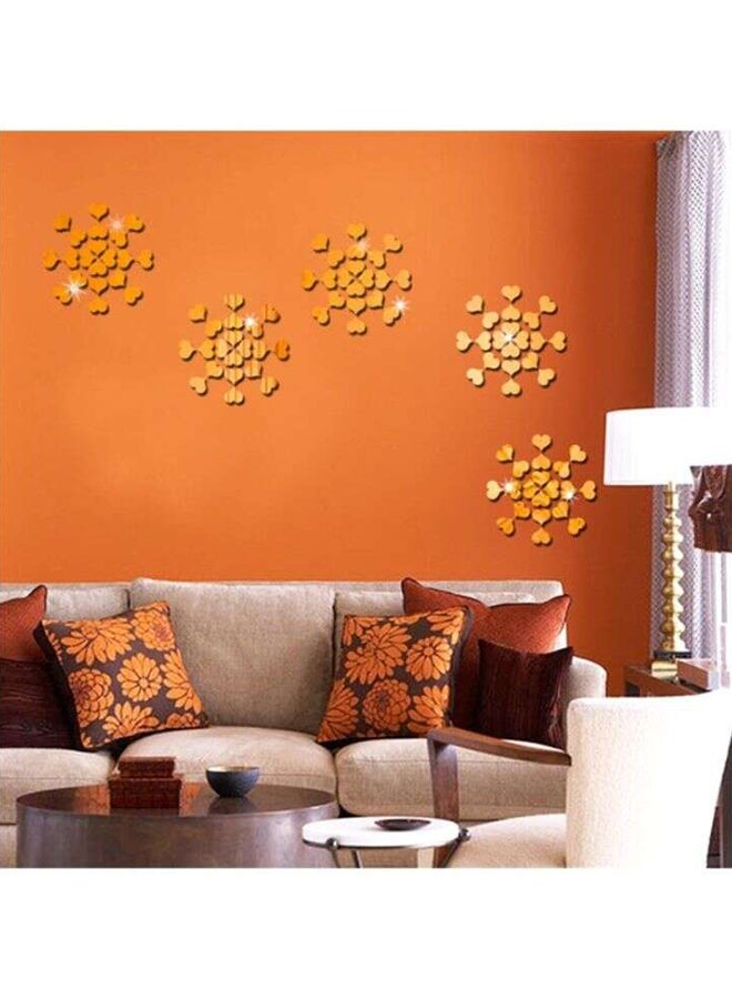 Sharpdo Heart Shape Wall Sticker Set Gold 2.5 x 2cm - Image 2