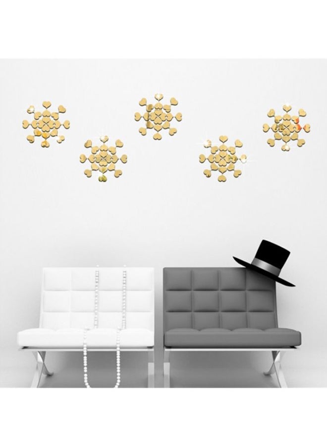 Sharpdo Heart Shape Wall Sticker Set Gold 2.5 x 2cm - Image 5