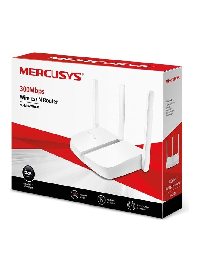 MERCUSYS - Wireless N Router 300Mbps White - Image 1