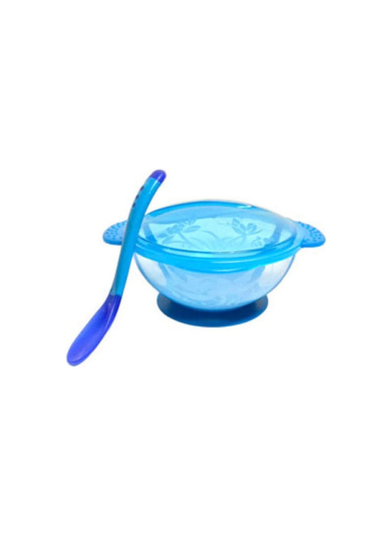 True 1-Piece Feeding Bowl with Spoon and Suction Ring Multicolour  - Image 1