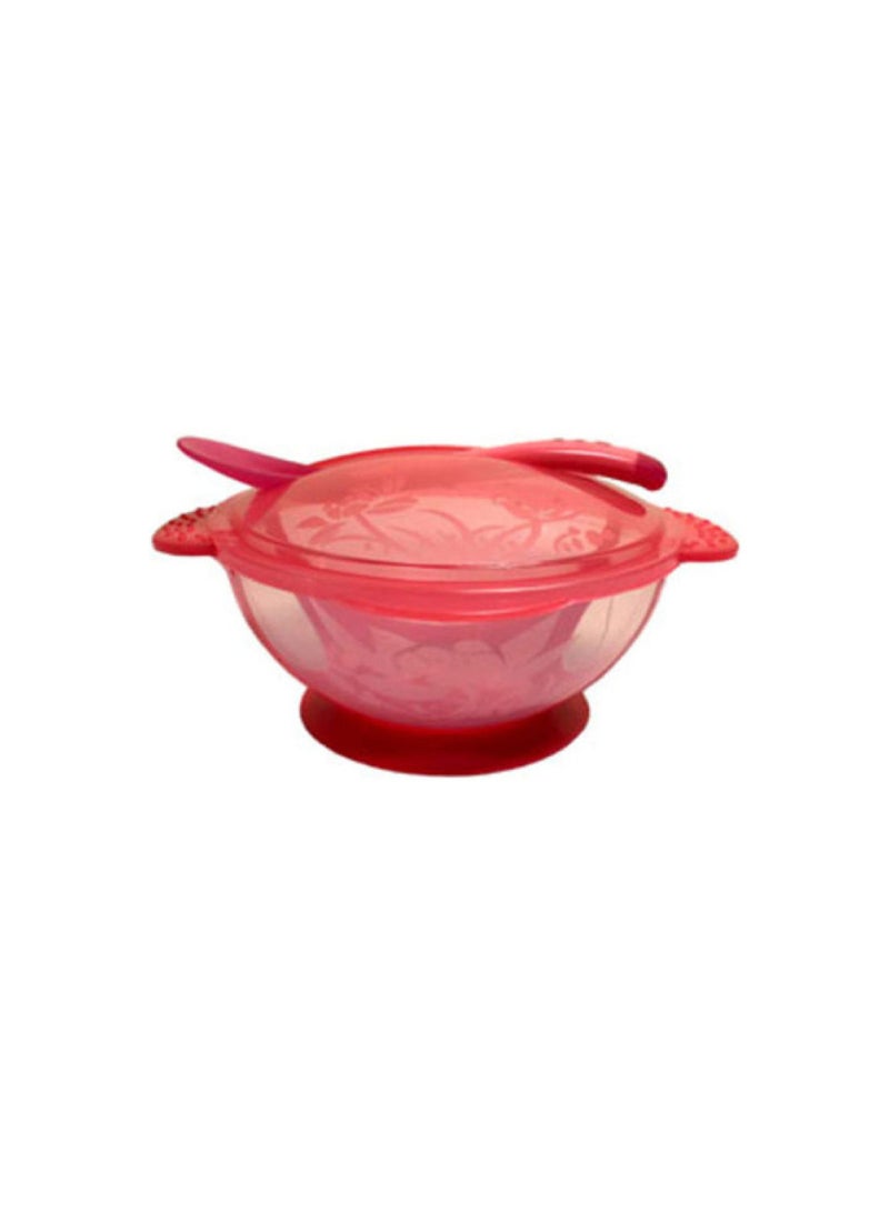 True 1-Piece Feeding Bowl with Spoon and Suction Ring Multicolour  - Image 2