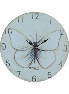 B525 Modern Wooden Wall Clock MultiColour 40cm