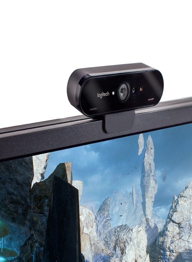 لوجيتيك - كاميرا ويب بريو ستريم لتسجيل الفيديو وإجراء مكالمات الفيديو بدقة 4K تدعم تقنية HDR ومزودة بمنفذ USB 3.0 - Image 1