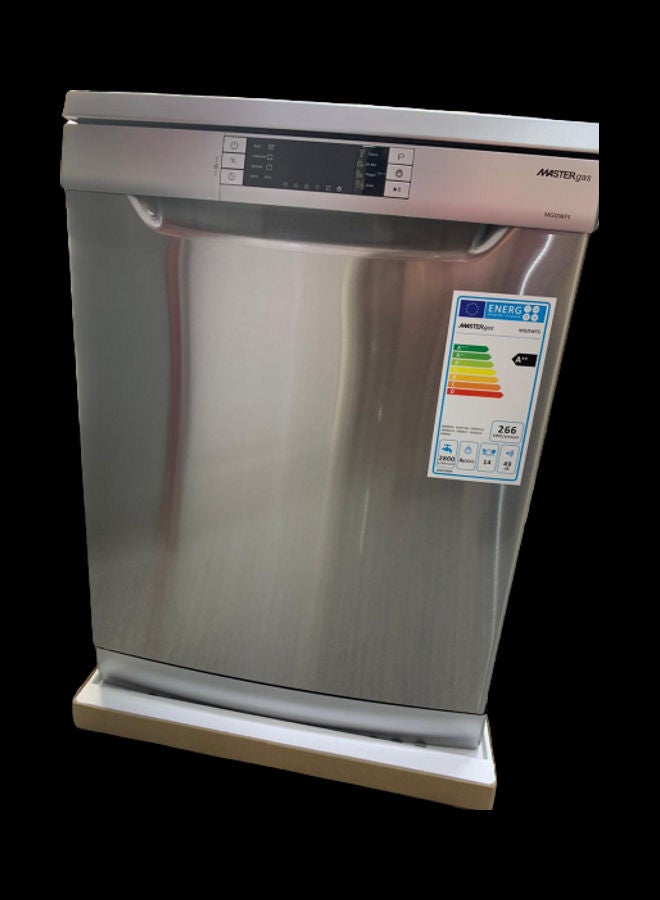 MASTERgas - Free Standing Dishwasher With LED Display 266 W MMGDWFS Silver - Image 1