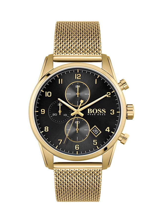 HUGO BOSS - Men's Skymaster Black Dial Watch - Image 1