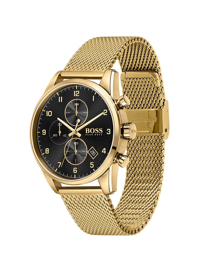 HUGO BOSS - Men's Skymaster Black Dial Watch - Image 1