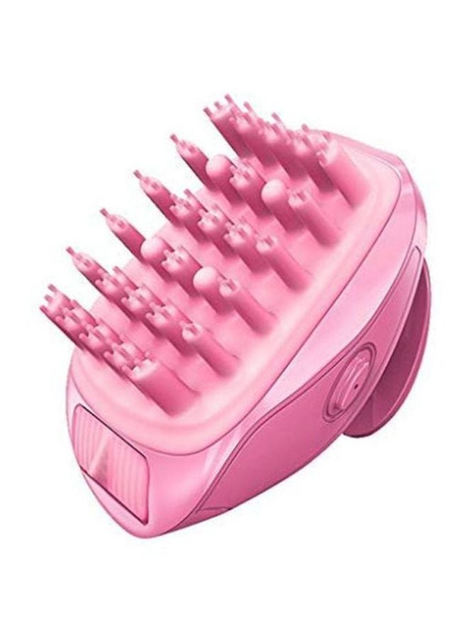 Cool Baby Silicone Scalp Massage Brush Rose Red 5cm - Image 2