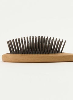 MUJI Wooden Hair Brush Brown/Black 20cm  - Image 3