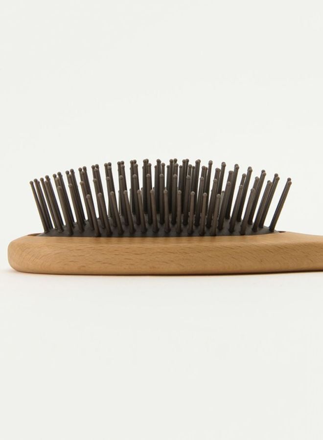 MUJI Wooden Hair Brush Brown/Black 20cm  - Image 3
