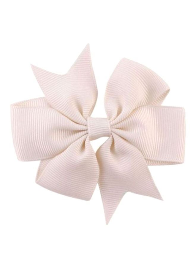 Grosgrain Hair Bow With Clip Pink