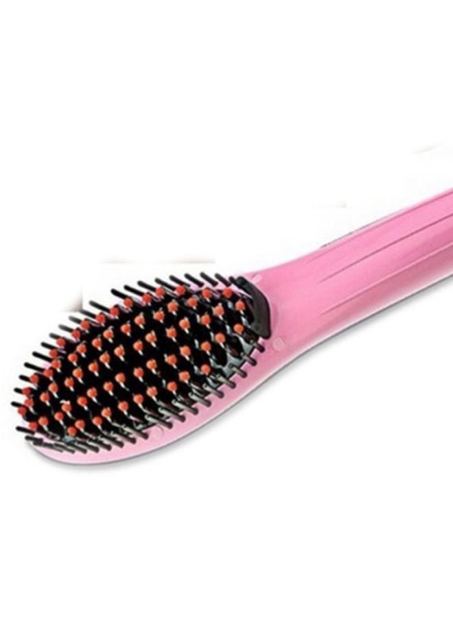 Voberry Electric Hair Straight Thermostatic Styling Comb Pink/Black  - Image 2