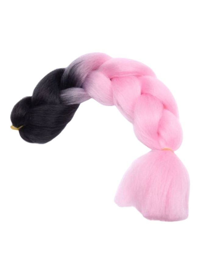 بيوينتي وصلة شعر مضفَّرة من لونين وردي/أسود 24بوصة - Image 2
